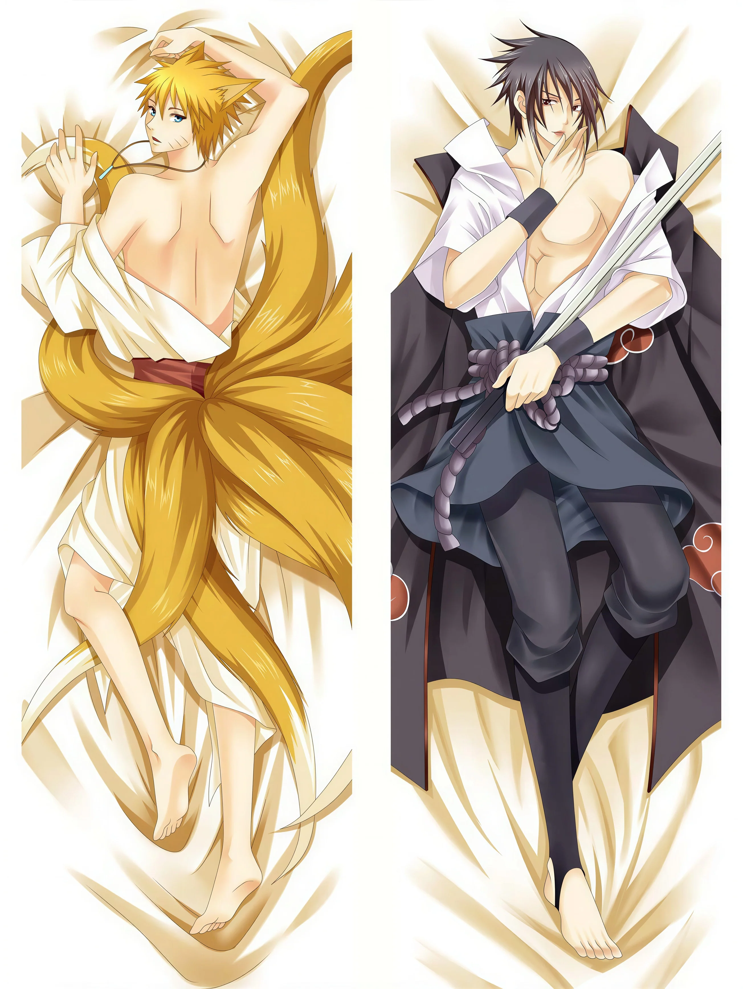 Sasuke x Naruto <br/> Sasuke Body Pillow - Image 2