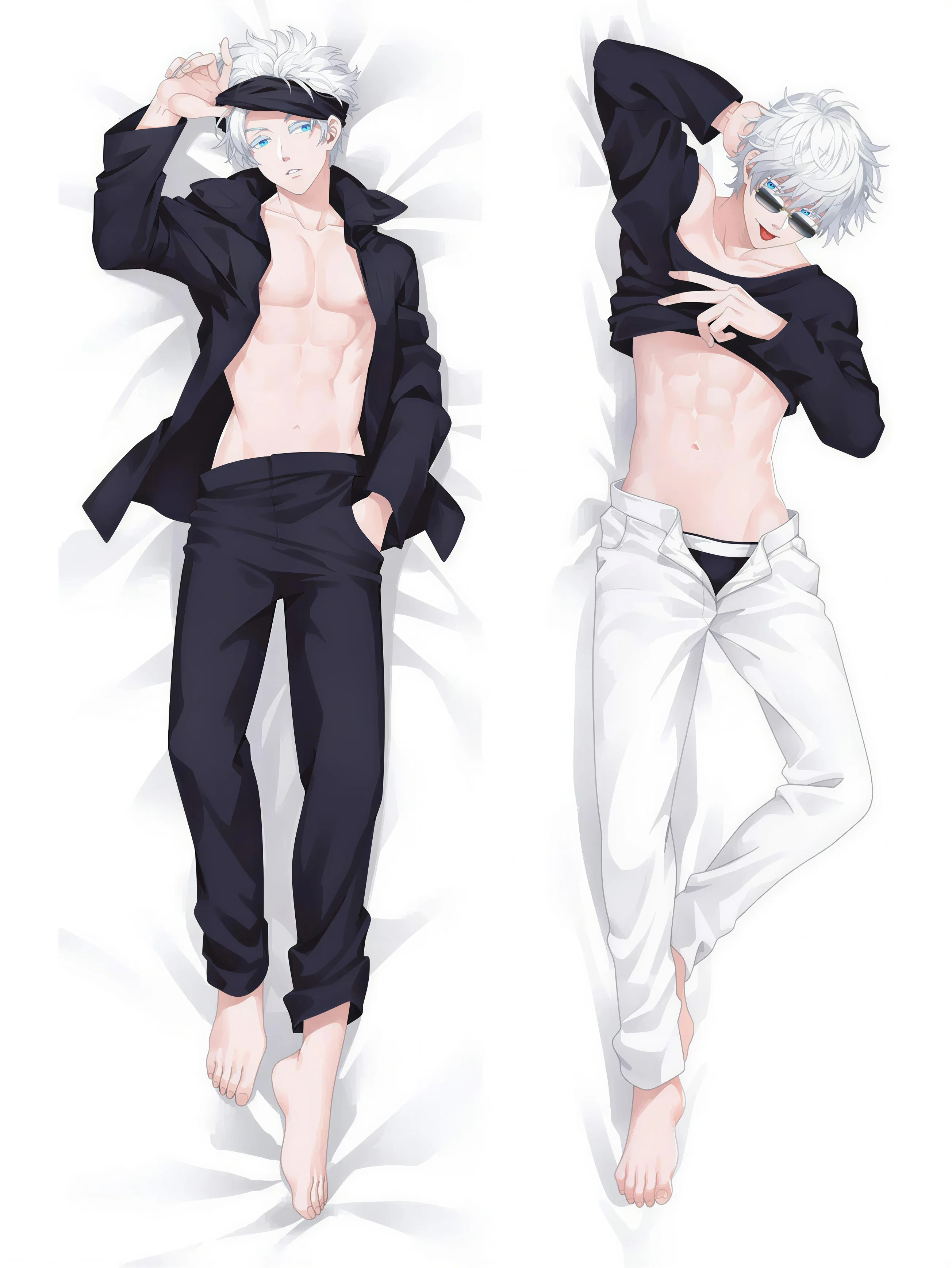 Satoru Gojo Body Pillow <br/> Gojo Satoru With Glass - Image 2
