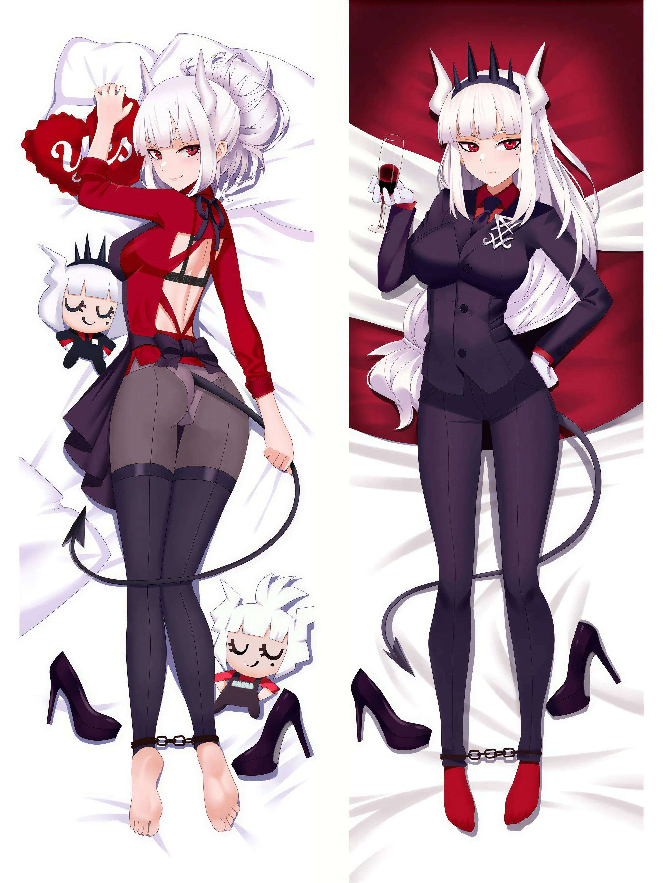 Lucifer Body Pillow <br/> Hot Lucifer Helltaker - Image 2
