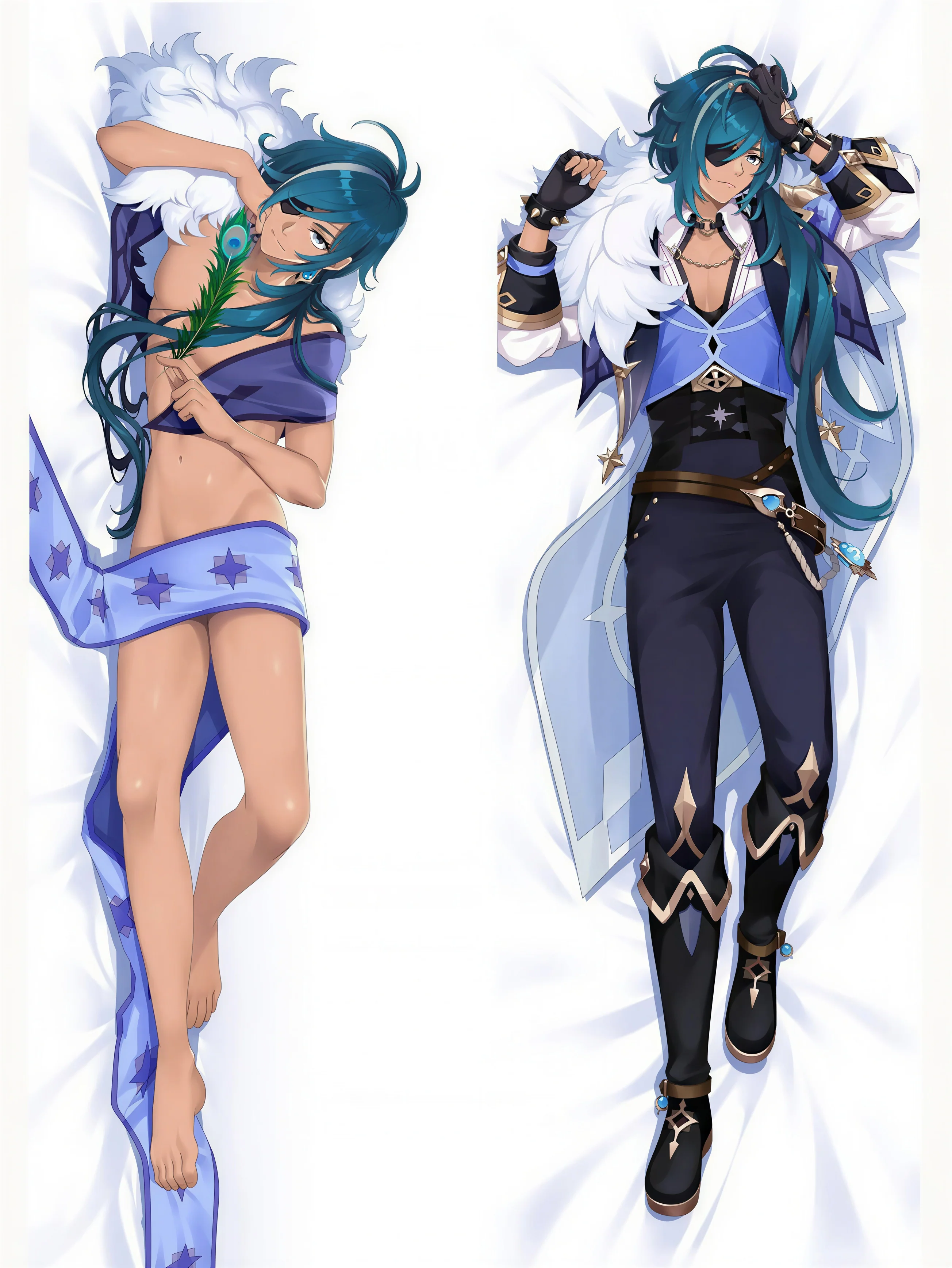 Kaeya Body Pillow <br/>  Kaeya Eye Patch - Image 2
