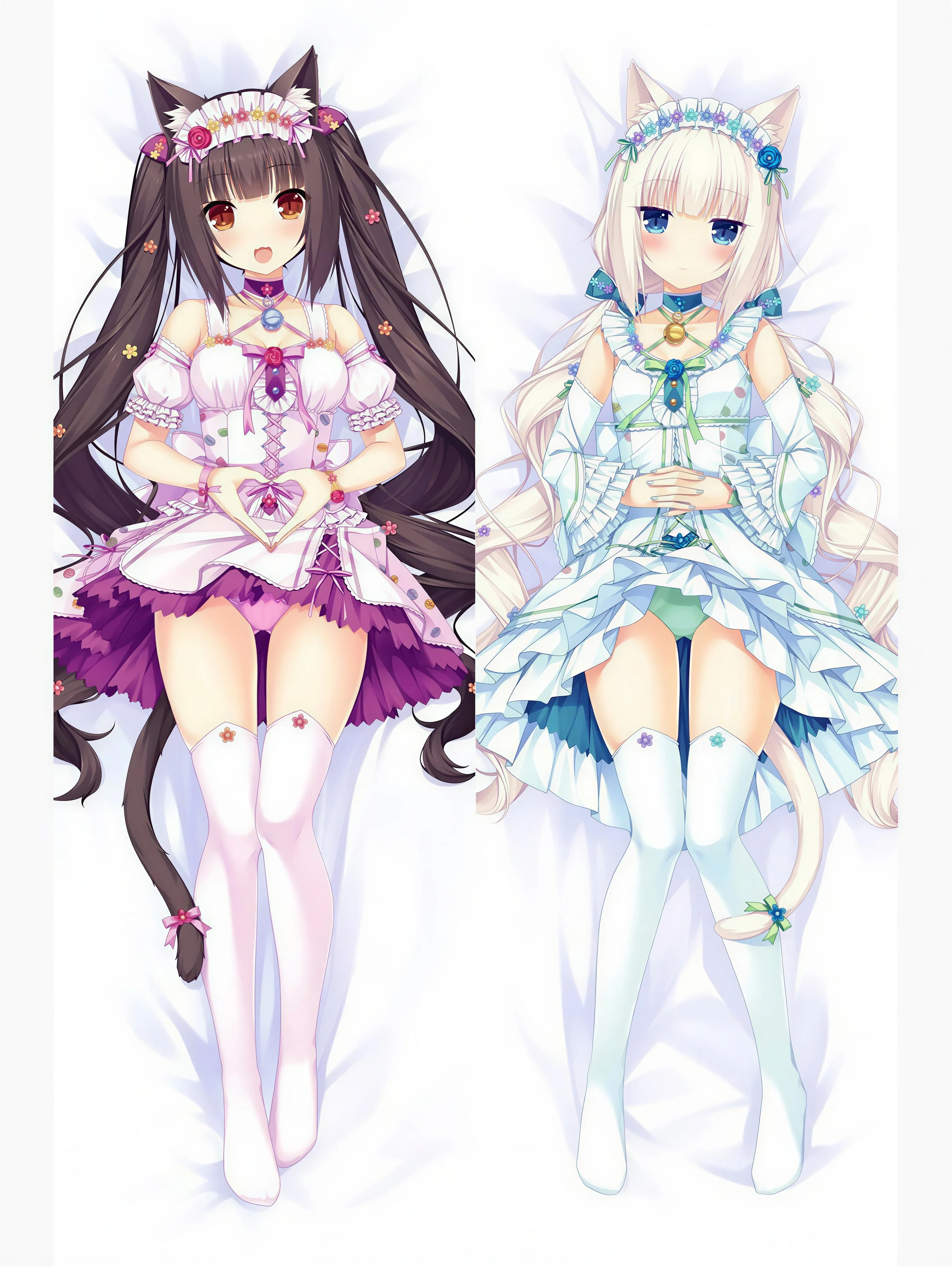 Chocola and Vanilla Body Pillow <br/> Vanilla and Chocola Wedding Dress - Image 2